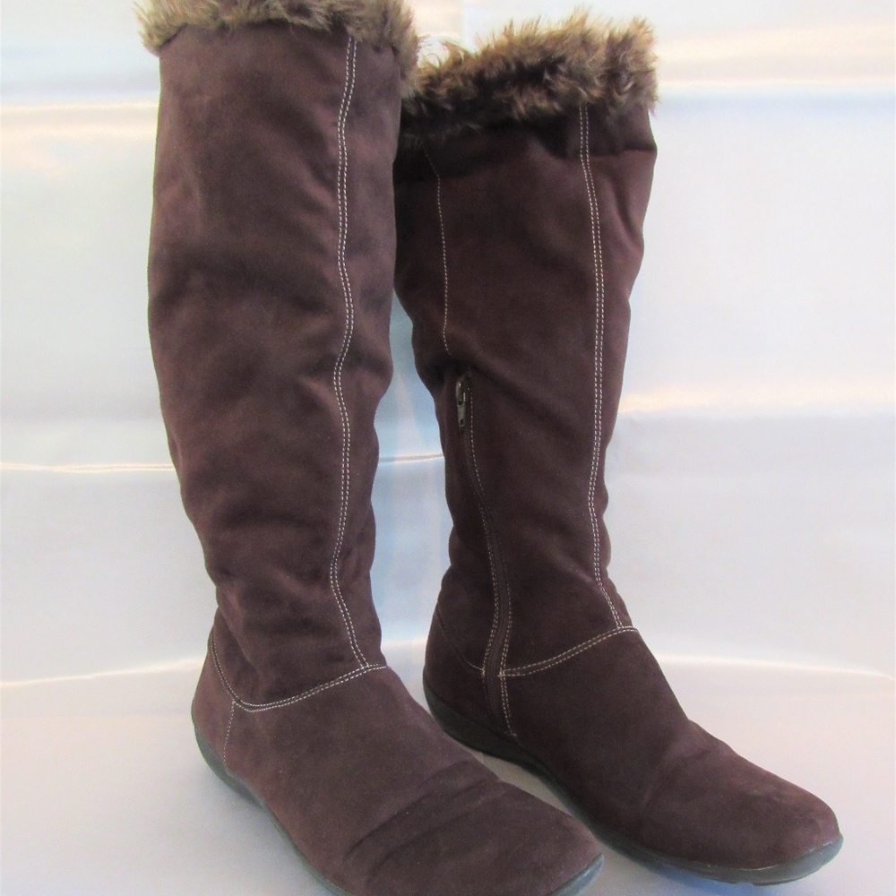 Natural Soul Naturalizer Brown Fur Lined Boots 10